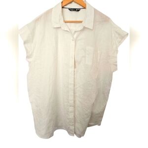 NWT Riders By Lee White Short Sleeve Womens Shirt Size XXL